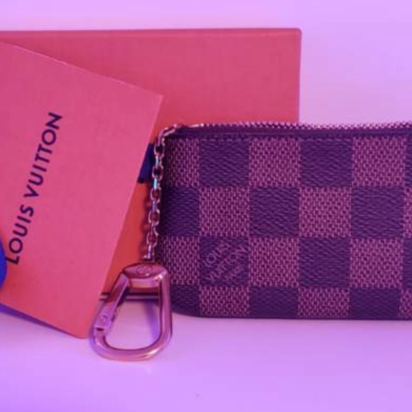 SOLD / Louis Vuitton Key pouch in Damier brown. - Picture 4 of 4
